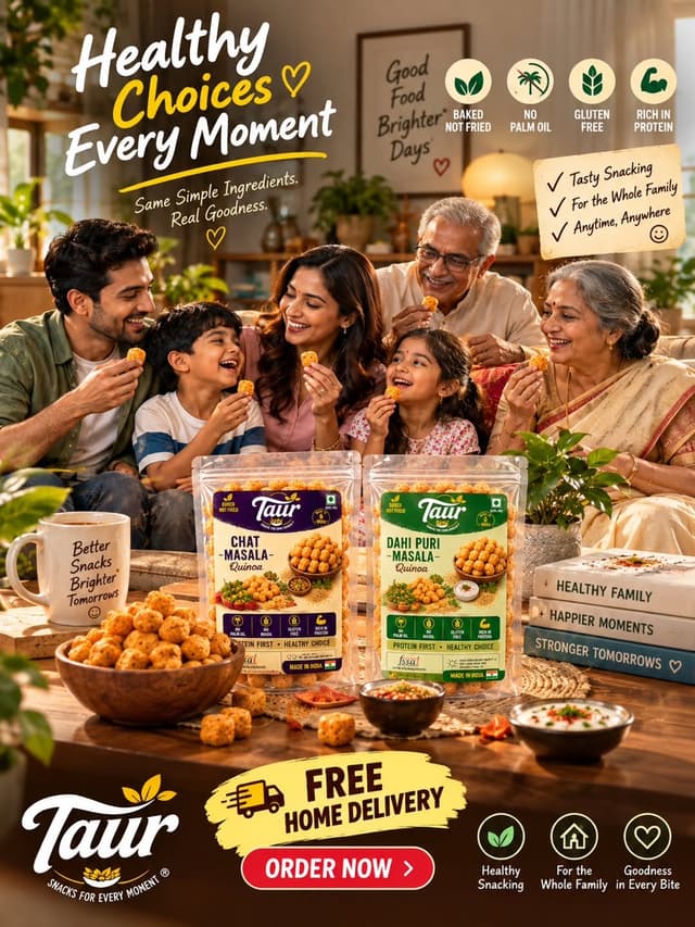 Taur Healthy Quinoa Puffs Family Pack